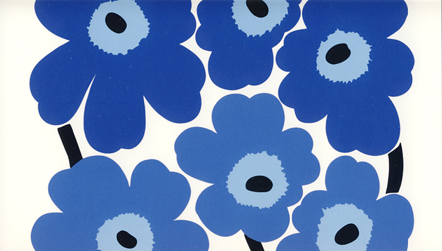 2-os Marimekko Unikko sininen