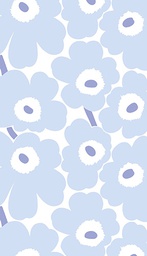 [4904401] 2-os Marimekko Unikko v-sininen