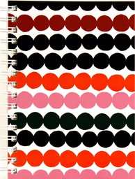 [15054] Muistikirja A5 kierre Marimekko Räsymatto multicolor