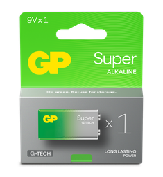 [GP151426] GP ALKALINE 9V 1604 SUPER  G-TECH 1P