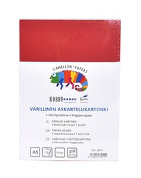 [38011] Värillinen kartonki A5 500g värilajitelma 70kpl