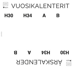 [105437] Hyrrähattu vuosikalenterit Karto ja Paletti