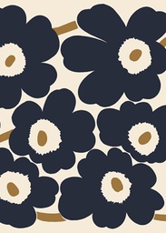 [2725186] 1-os Marimekko Unikko musta-beige